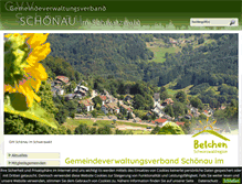 Tablet Screenshot of gvvschoenau.de